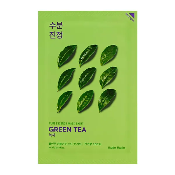 Sejas maska Holika Holika Pure Essence Green Tea auduma 23ml