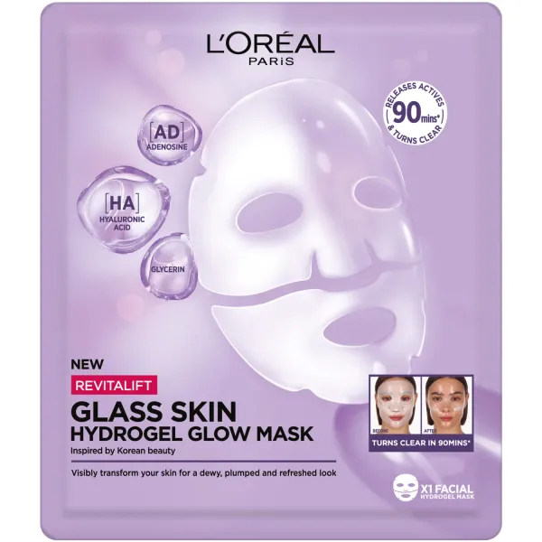 Sejas maska Loreal Paris Revitalift Filler Glass Skin 25g