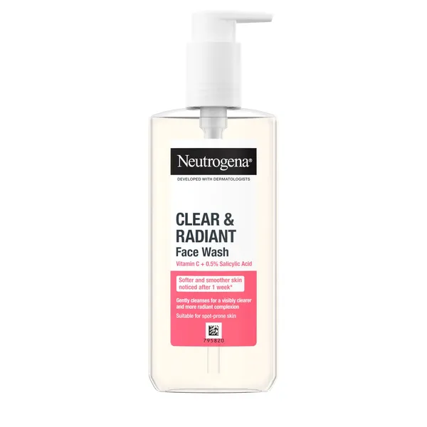 Sejas mazgāšanas līdzeklis Neutrogena Clear&Radiant 200ml