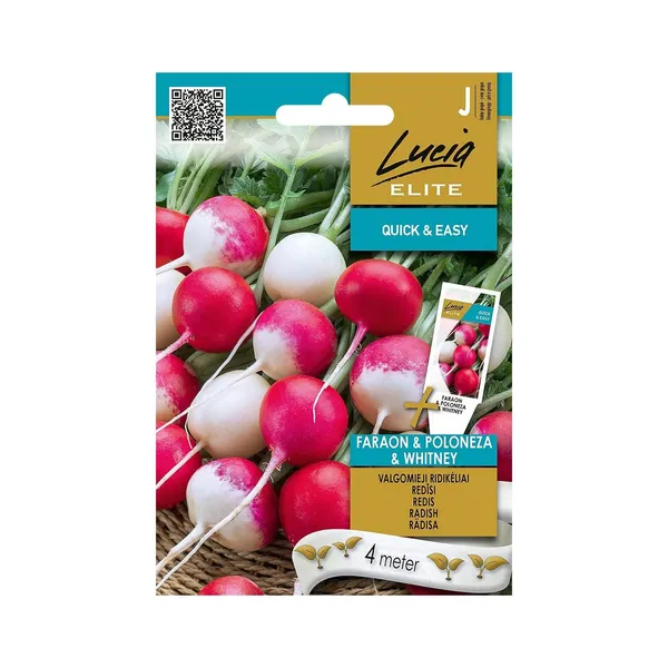 Sēklas LUCIA ELITE Redīsi Faraon Poloneza Whitney LE