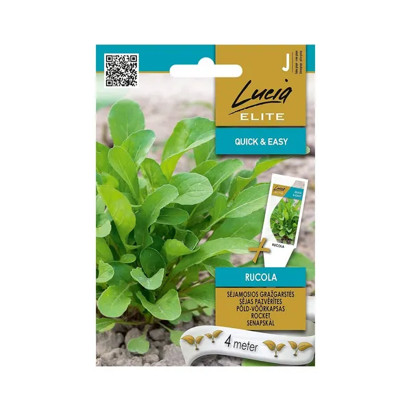 Sēklas LUCIA ELITE Sējas pazvērīte Rucola LE