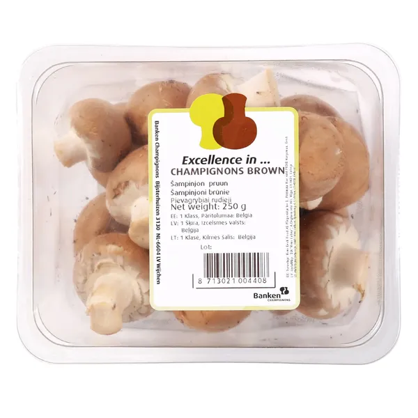Sēnes Šampinjoni brūnie , 250g