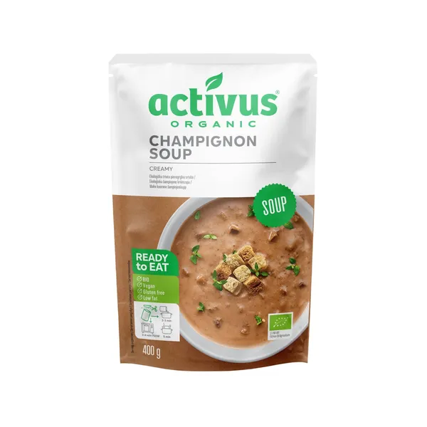 Sēņu zupa Activus biezenis BIO 400g