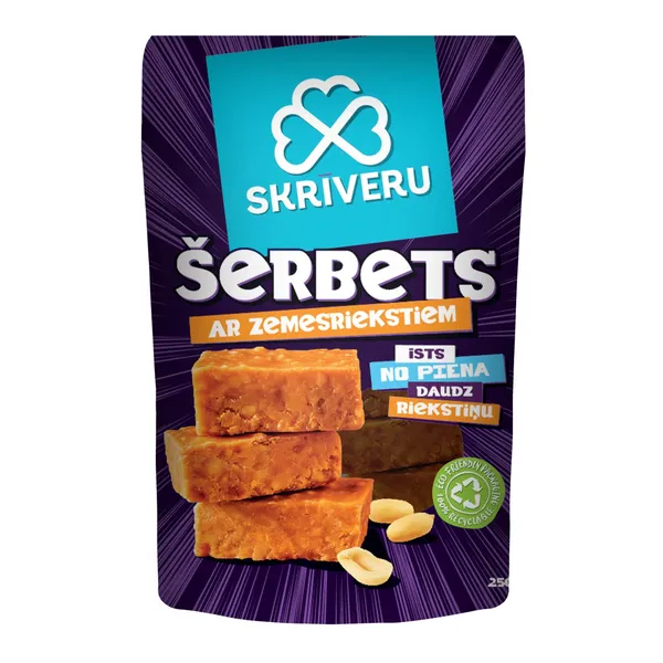 Šerbets Skrīveru saldumi ar zemesriekstiem 250g