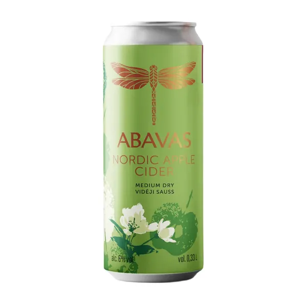 Sidrs Abavas Latvijas ābolu 6% 0,33l