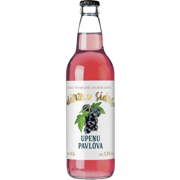 Sidrs Dārza upeņu 5,5% 0,5l