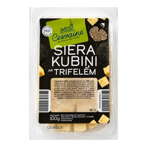 Siera kubiņi Cesvaines Piens ar trifelēm 100g