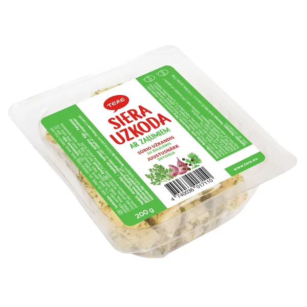 Siera uzkoda Tere ar zaļumiem 200g