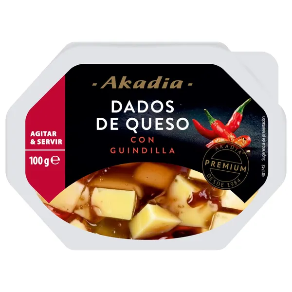 Siers Akadia ar asajiem pipariem eļļā 45% 100g