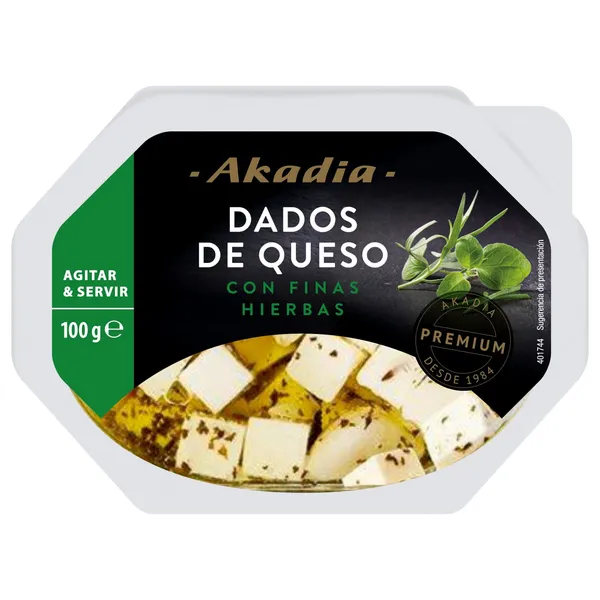 Siers Akadia ar garšaugiem eļļā 45% 100g