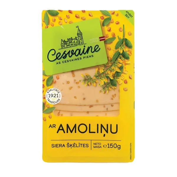 Siers ar amoliņu CP šķēlītēs 150g