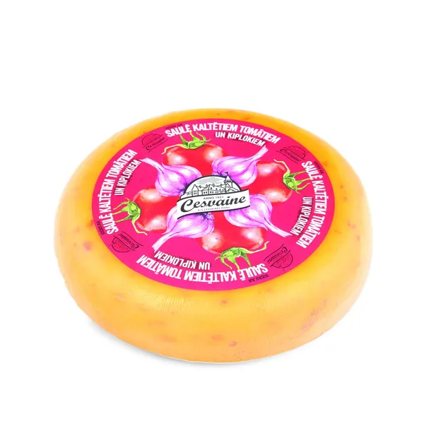 Siers Cesvaine ar saulē kaltētētiem tomātiem un ķiplokiem 45% kg