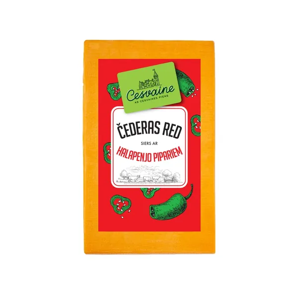 Siers Čederas Red ar halapenjo pip.CP kg