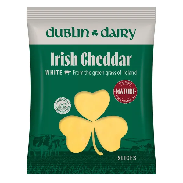 Siers Dublin Dairy Čedaras baltais šķēlēs 150g