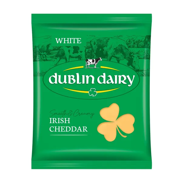 Siers CHEDDAR DUBLIN baltais šķēlēs 150g