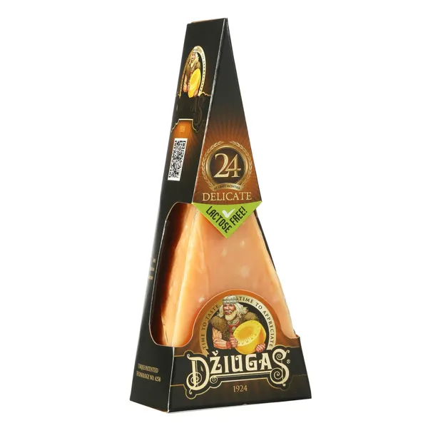 Džiugas 40% cietais siers 24mēn. DELICATE 180g