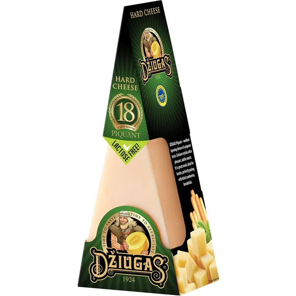 Džiugas 40% cietais siers 18 mēn.PIQUANT 180g