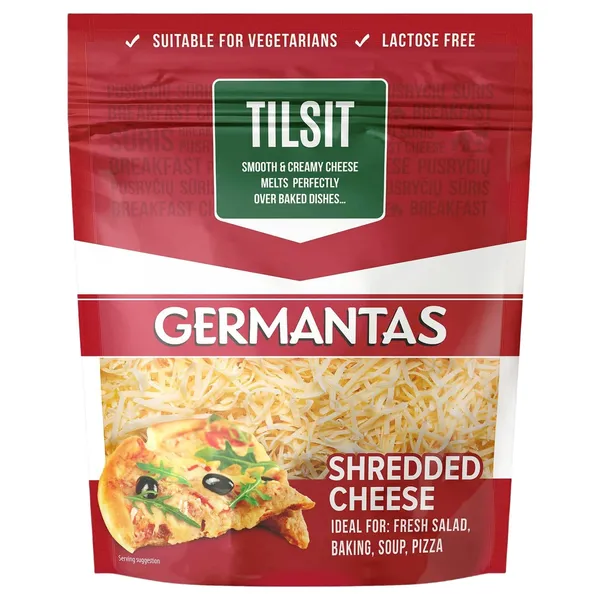 Siers Germantas Tilsit rīvēts 45% 100g