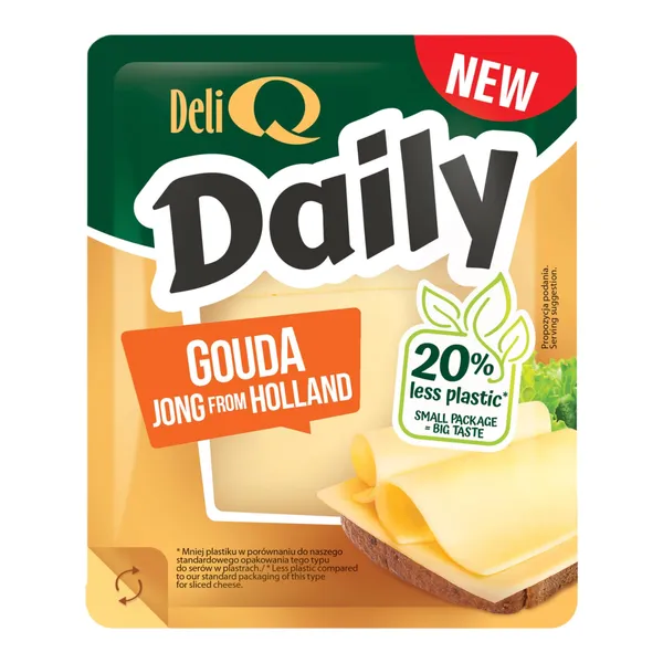 Siers Deli Q Daily Holandiešu Gouda šķēlēs 150g