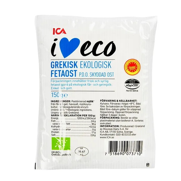 Siers ICA I love ECO feta 150g