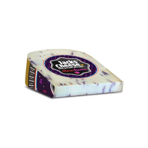 Siers Jacks Cheese Gouda ar rožu lapām 200g