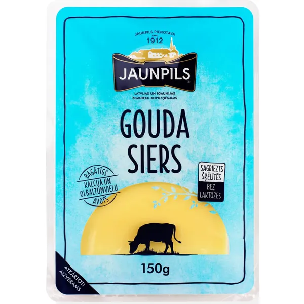 Siers Gouda JAUNPILS šķēlēs 150g
