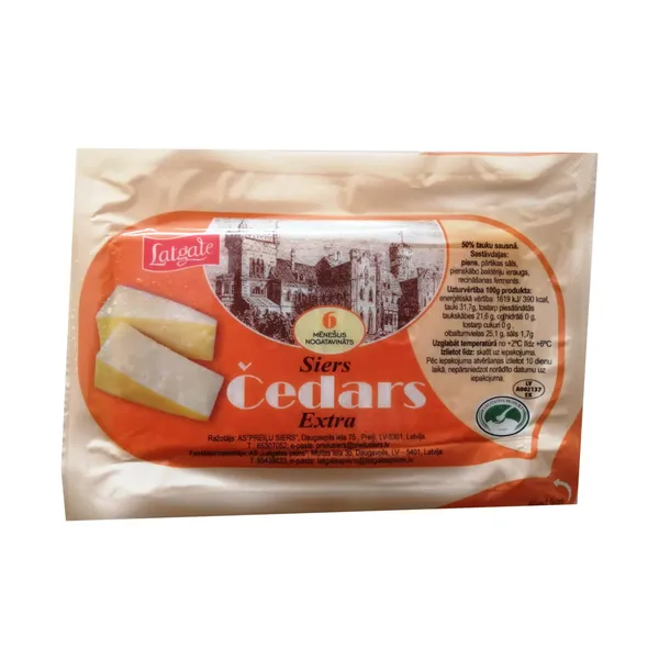 Siers Latgale Čedars Extra fasēts kg