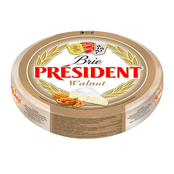 Siers President Brie ar valriekstiem kg