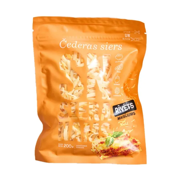Rīvēts siers Čederas SIERA NAMS 200g