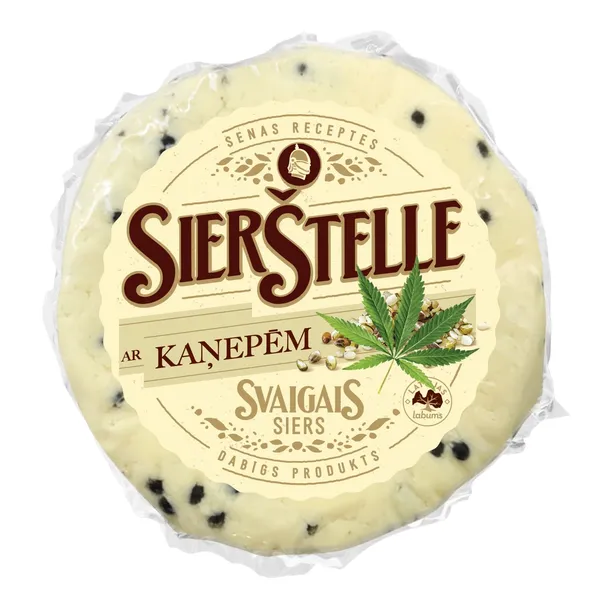 Siers Sierštelle ar kaņepju sēklām 340g