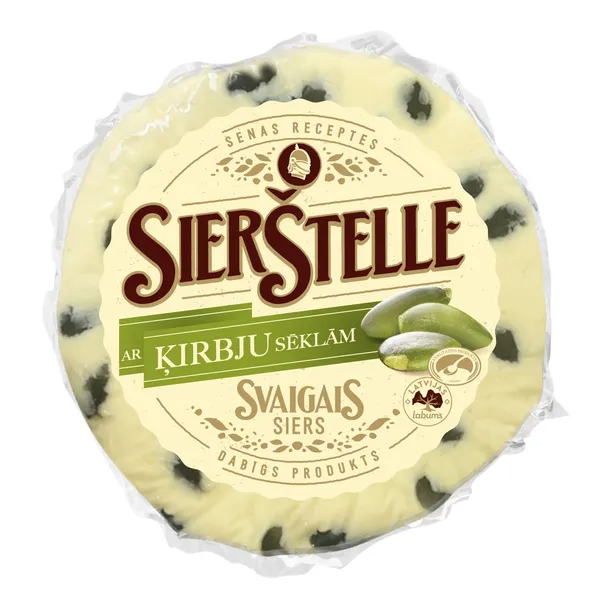 Siers SIERŠTELLE, ar ķirbju sēklām, 340g