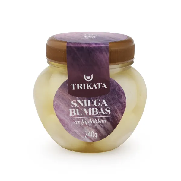 Siers Trikāta Sniega bumbas ar ķiplokiem 240/150g