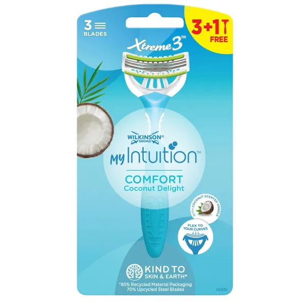 Sieviešu skuvekļi Wilkinson Sword MyIntutition Xrteme3 Coconut 3+1 gab.