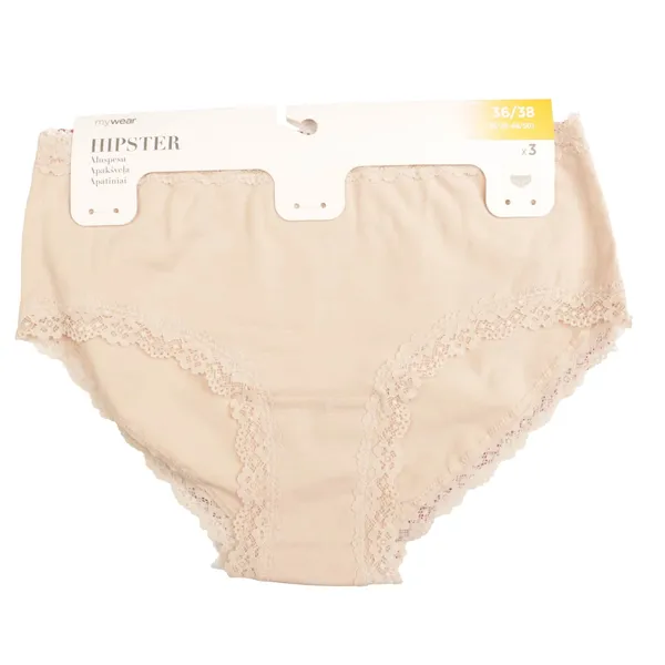 Sieviešu apakšbikses 36/38 Mywear Lu-Tuva 3 gab bēša