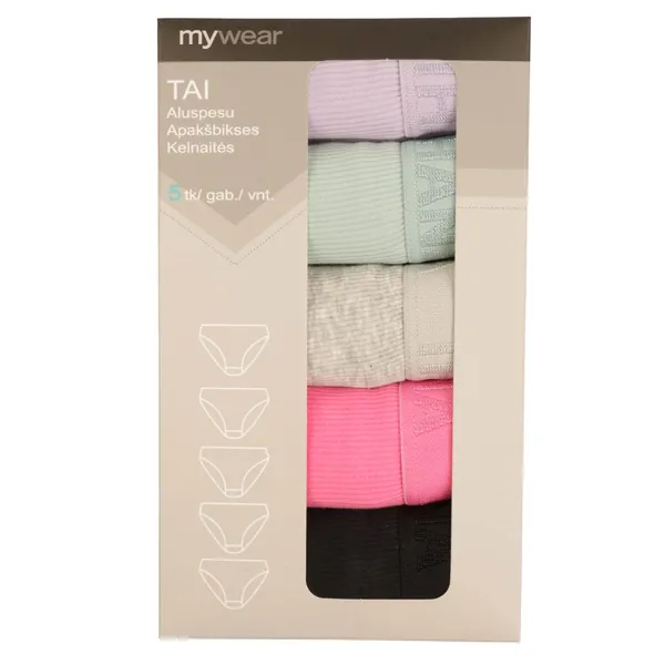 Sieviešu apakšbikses Mywear Lilli 5 gab. XL SS26