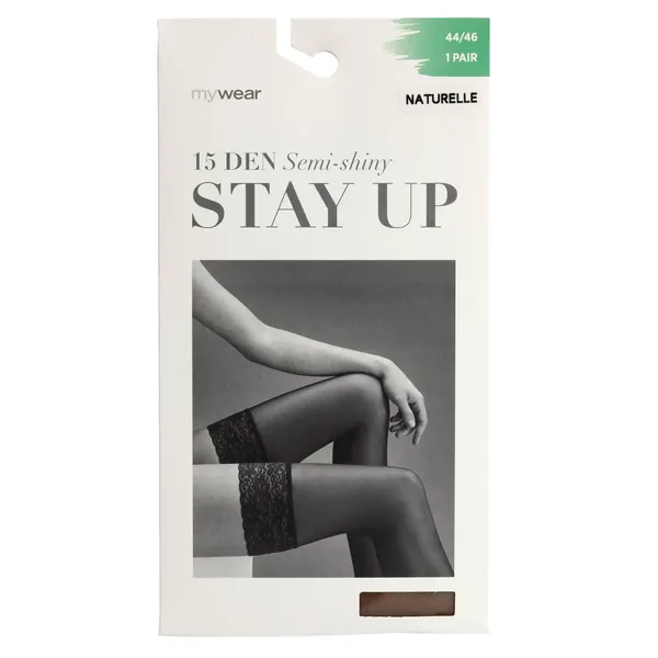 Sieviešu garās zeķes Mywear Stay Up 15Den Naturelle 4