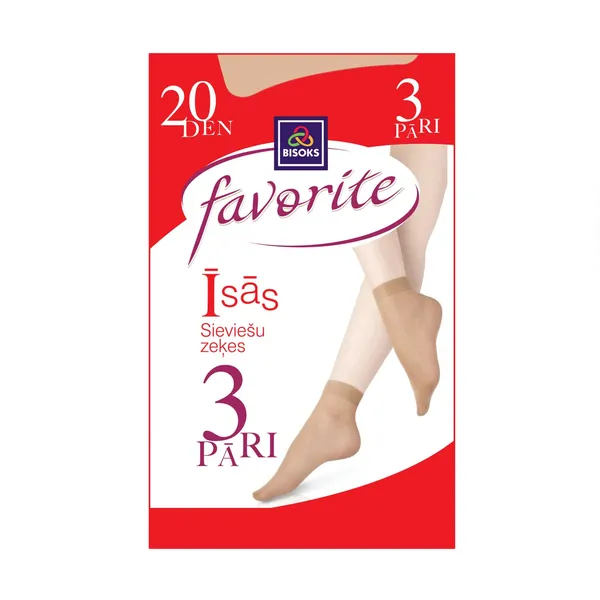 Sieviešu īszeķu komplekts Favorite 20 den 3 pāri 25211 l.beige 23-25