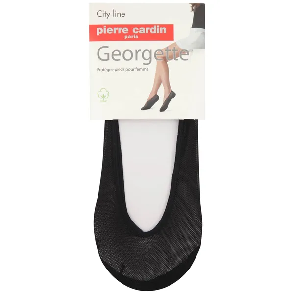 Sieviešu pēdiņas no mikro tīkliņa ar kokvilnas zoles Pierre cardin georgette nero unica