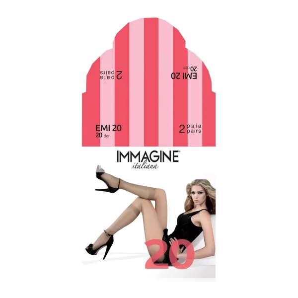 Sieviešu pusgarās zeķes Immagine emi 20d neutro