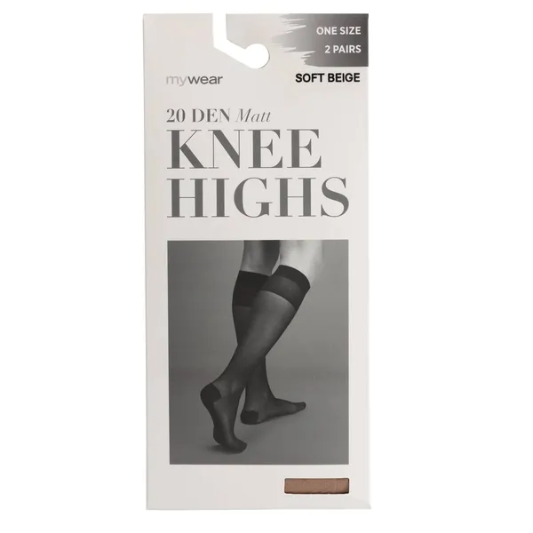 Sieviešu pusgarās zeķes Mywear 2p 20D Matt SoftBei