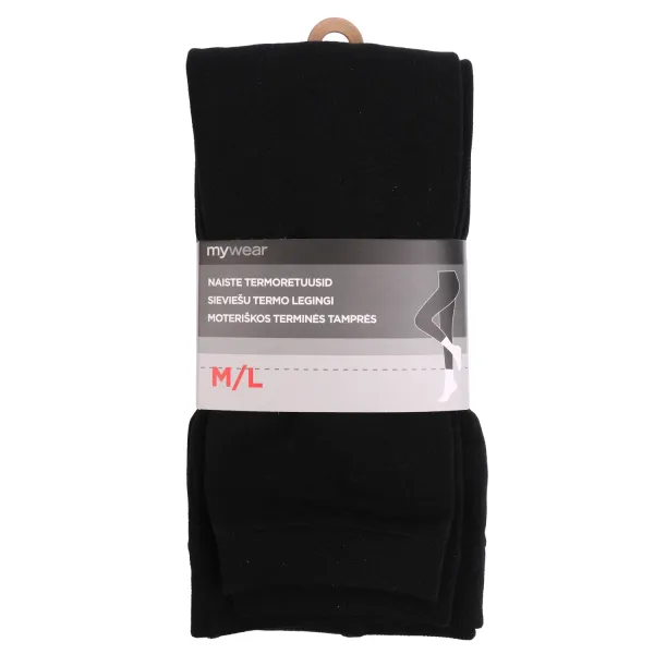 Sieviešu termolegingi Mywear, melni M/L, AW26