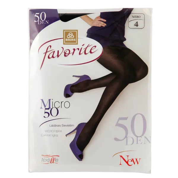 Sieviešu zeķbikses Favorite 50 den 42141 nero 4