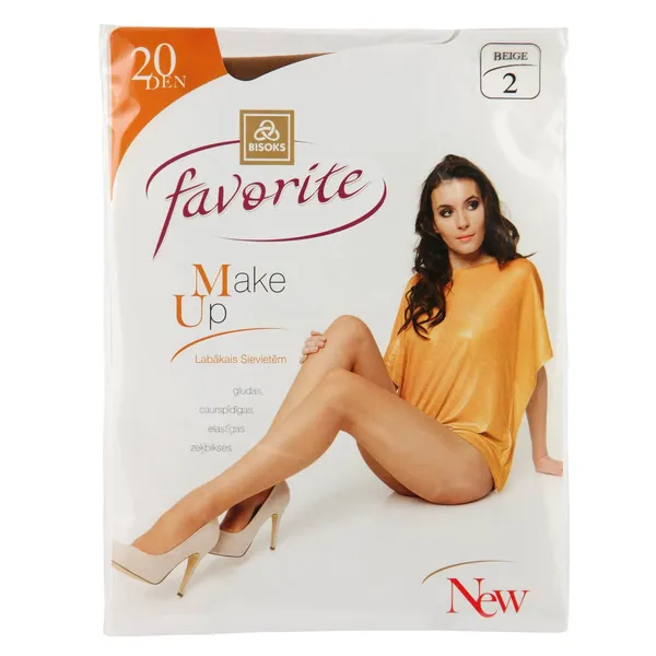 Sieviešu zeķbikses Favorite make up 20 den 42111 beige 1-2