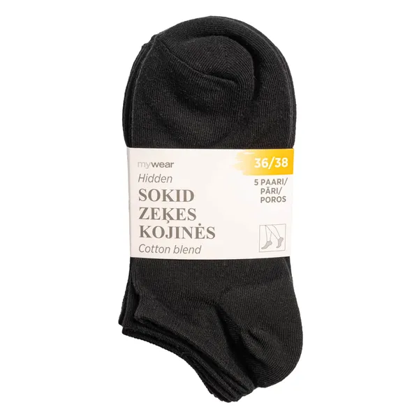 Sieviešu zeķes Mywear 5 pāri, melnas 36/38 SS26