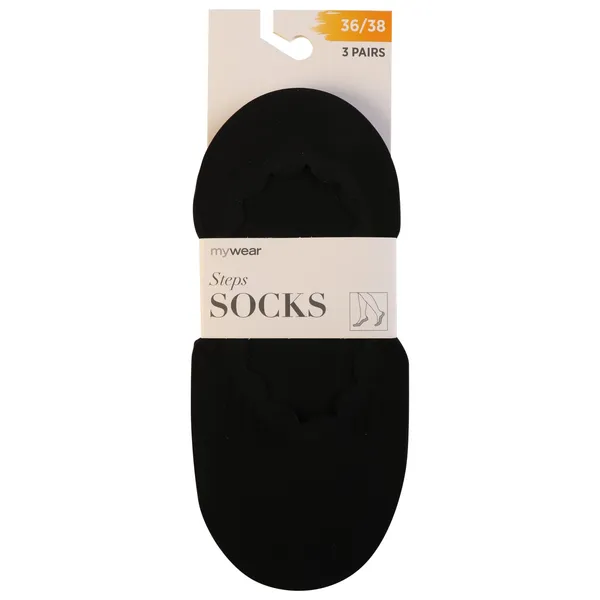 Sieviešu zeķes-pēdiņas Mywear 3 pāri 36/38