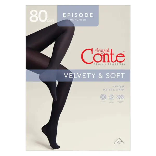 Sieviešu zeķubikses Conte Episode 80 nero 3