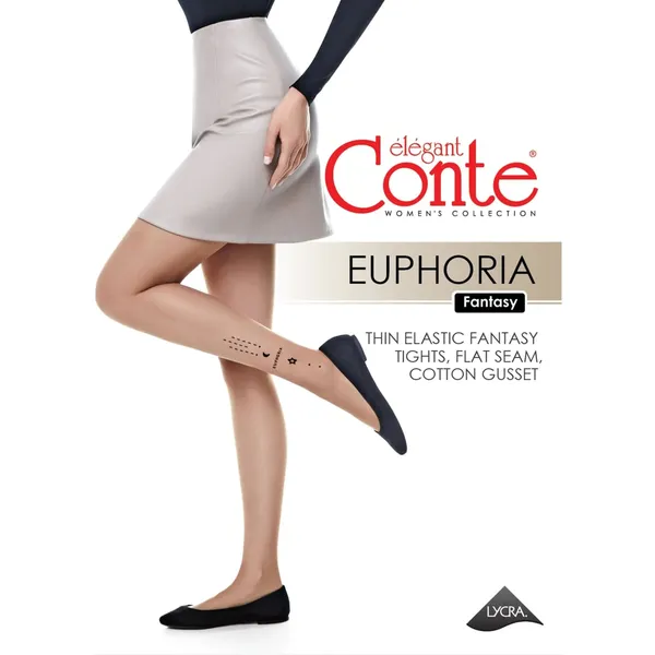 Sieviešu zeķubikses Conte Euphoria Nero 4 20d