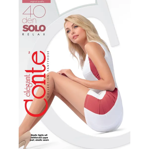 Sieviešu zeķubikses Conte Solo40 Nero 3 40d