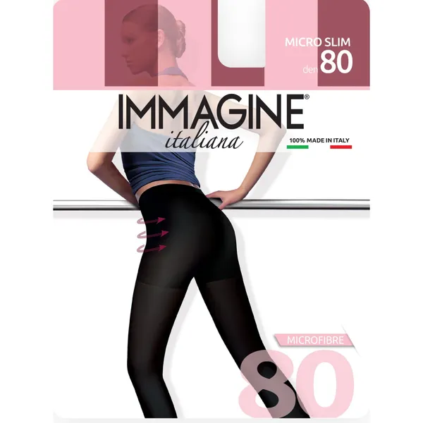Sieviešu zeķubikses Immagine micro slim 80d nero 5
