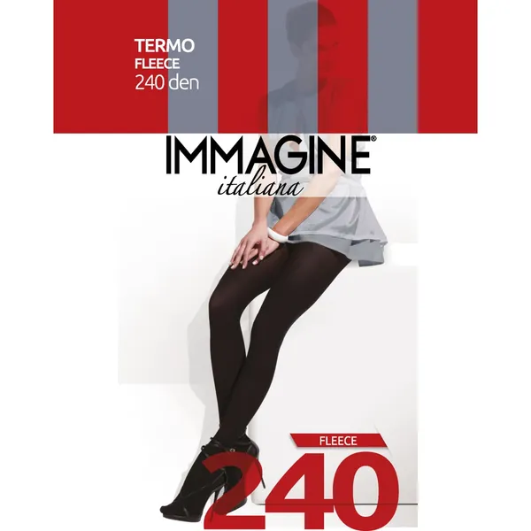 Sieviešu zeķubikses Immagine termo fleece 240d nero 3